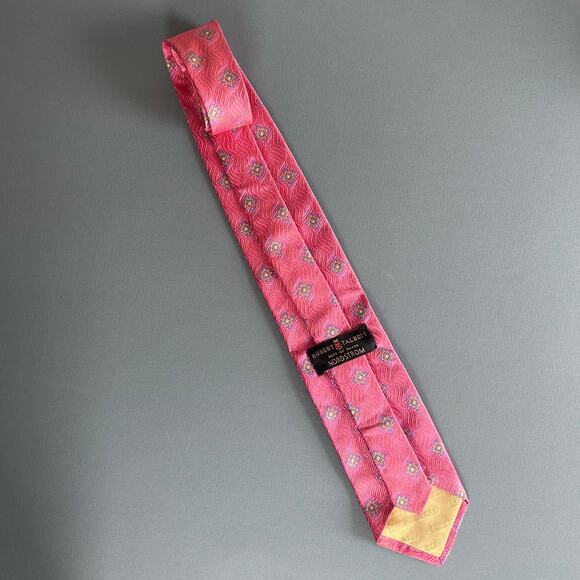 Robert Talbott Tie Silk Hand Sewn Jacquard pink colorful diamond patterned - Picture 4 of 9